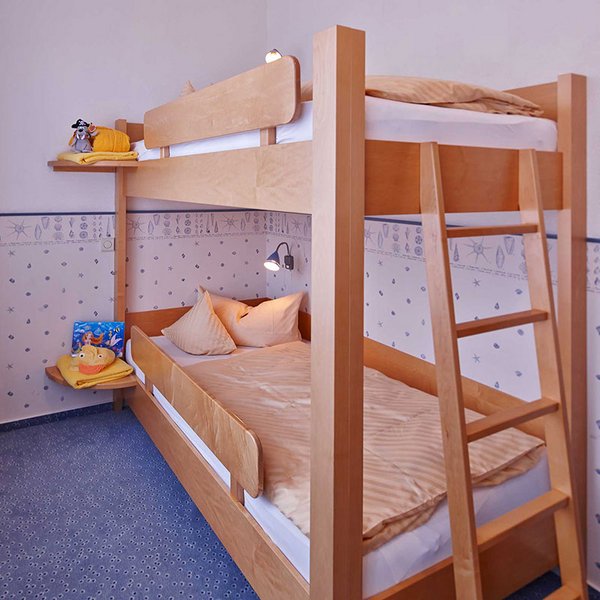 Das Kinderzimmer mit Doppelstockbett