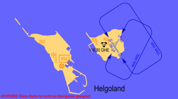 Anflugkarte Flugplatz Helgoland